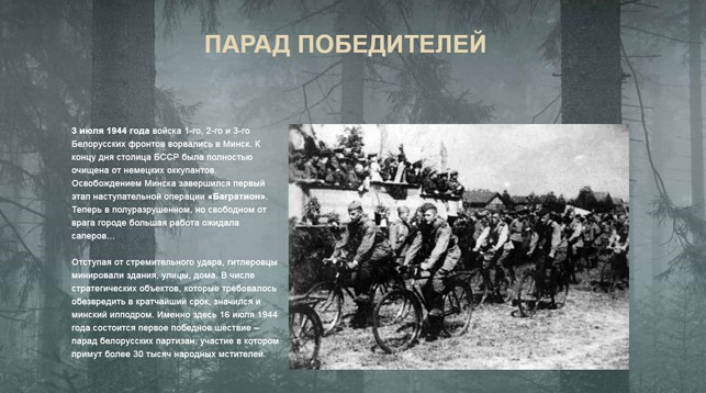 Партизанская летопись: парад победителей
